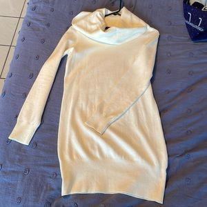 French Connection Cowl neck sweater dress. Cream.